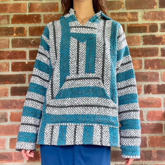 ❤️ 🆕 WILCOR Baja Joe Mexican Baja jacket (hooded) Size small unisex - Picture 2 of 7